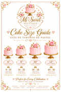 Guía de tamaños de pasteles - Mi Sweet Boutique