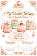 Mini Pasteles Vintage y Divertidos - Mi Sweet Boutique