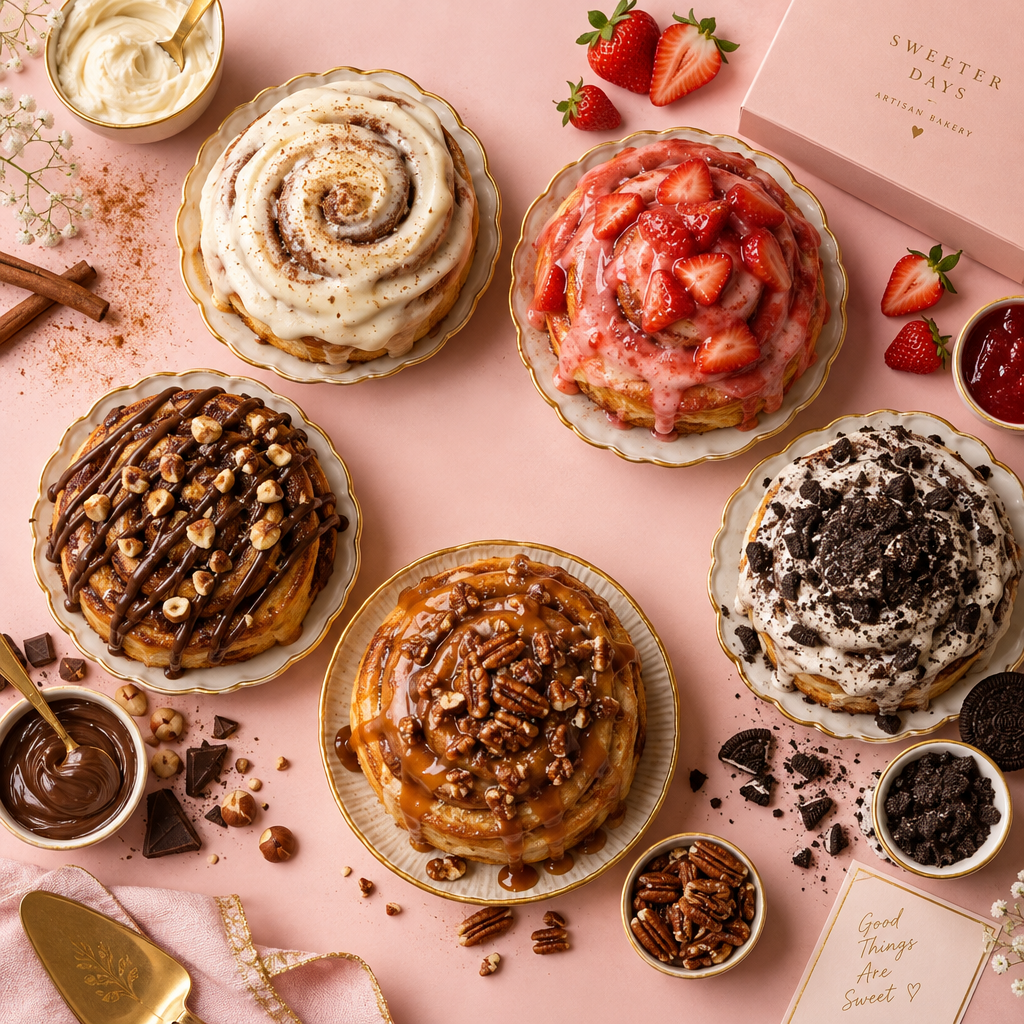 Rollos de Canela con Toppings